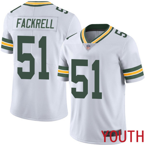 Green Bay Packers Limited White Youth #51 Fackrell Kyler Road Jersey Nike NFL Vapor Untouchable